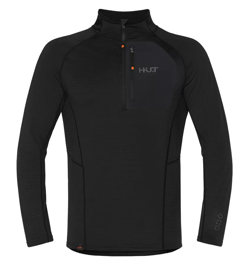 Термобельё мужское H.U.T. Yugan, лонгслив с воротником, чёрный