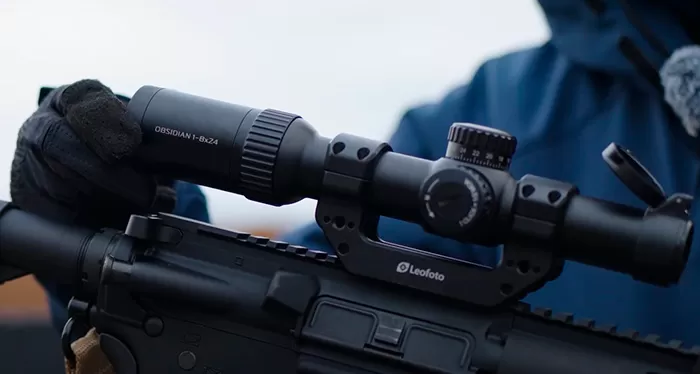 Прицел Gaut Obsidian 1-8x24 на карабине AR15