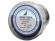Дробь свинцовая охотничья Grand Patron ШОМ 1 (4мм), 1.5кг