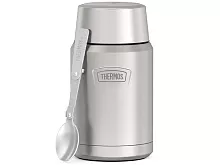 Термос для еды THERMOS ICON IS-301 MS 0,71L, складная ложка, стальной