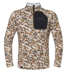 Термобельё мужское H.U.T. Yugan, лонгслив с воротником, хаки/оливковый