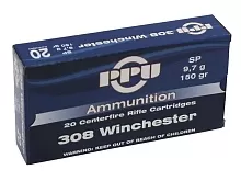Патрон 308 Win. Partizan SP 9.7г/150gr (20 штук)