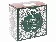 Патрон 12/70 дробь 0 (36г) БИО СКМ Русь (25 штук)