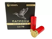 Патрон 12/70 дробь 3 (32г) БИО Сибирь Premium (25 штук)