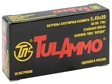 Патрон 5.45х39 Tulammo FMJ 3.89г/60gr (20 штук)