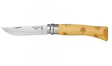 Нож Opinel серии Tradition Nature 07, рисунок - снежинки