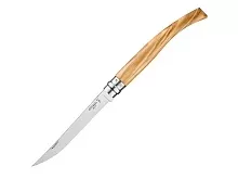Нож складной Opinel Olive Effile 12 New, филейный, нержавеющая сталь, олива