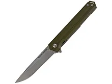 Нож складной GhostBlade Ash, сталь D2, 58-62 HRC, рукоять G10 оливковая