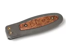 Lionsteel держатель для денег, дамасская сталь/дерево