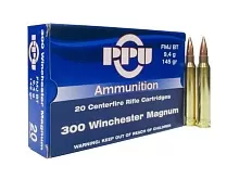 Патрон 300 Win.Mag. Partizan FMJ BT 9.4г/145gr (20 штук)