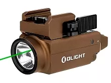Фонарь подствольный Olight Baldr S, пистолетный,800lm, зелёный ЛЦУ, Desert