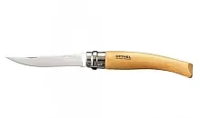 Нож складной Opinel Beech Effile 08, филейный, нержавеющая сталь, бук