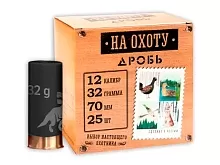 Патрон 12/70 дробь 0 (32г) БИО Grand Patron На охоту (25 штук)