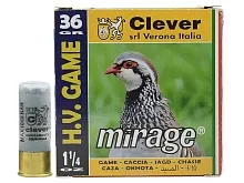 Патрон 12x70 дробь 0 (36 г) Clever (25 штук)