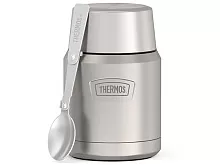 Термос для еды THERMOS ICON IS-300 MS 0,47L, складная ложка, стальной