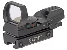 Коллиматор Target Optic 1x22x33, призма 11мм, зелёная/красная марка, 4 вида