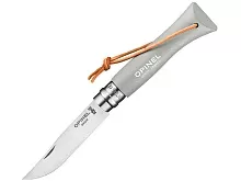 Нож складной Opinel Bushwhacker Cloud 06, нержавеющая сталь, серый (облако)