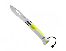 Нож складной Opinel Outdoor 08, нержавеющая сталь, полимер, белый/жёлтый