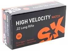 Патрон 22 LR Lapua High Velocity Match SK 2.59г/40gr (50 штук)
