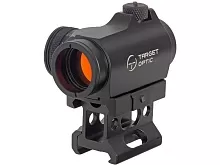 Коллиматор Target Optic 1x22, Weaver, красная марка, точка 2 MOA, проставка