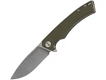 Нож складной GhostBlade Abyss, сталь D2, 58-62 HRC, рукоять G10 оливковая
