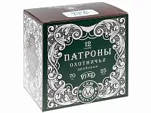 Патрон 12/70 дробь 1 (33г) БИО СКМ Русь (25 штук)