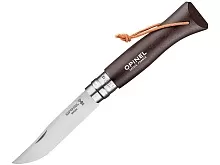 Нож складной Opinel Bushwhacker Dark Brown 08, нержавеющая сталь,коричневый