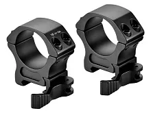 Кольца Target Optic 30мм на Picatinny, быстросъёмные, низкие, BH=26,55мм