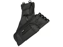 Колчан поясной Stinger, полиэстер, 4 пластиковые трубки, 6 карманов, чёрный