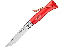 Нож складной Opinel Bushwhacker Red 08, нержавеющая сталь,красный
