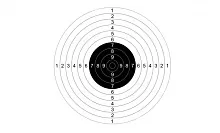 Мишень 9 для пневматических пистолетов 10 м