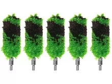 Набор ёршиков ShotTime, пуховки (шерсть), 5 шт.,калибр 12, резьба M5 (Папа)