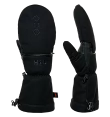 Рукавицы-перчатки H.U.T. Hybrid, мужские, мембранные, с утеплителем, чёрные