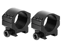 Кольца Target Optic 30мм на Picatinny, небыстросъёмные, низкие, BH=21,3мм
