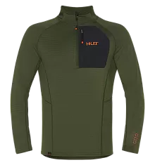 Термобельё мужское H.U.T. Yugan, лонгслив с воротником, хаки