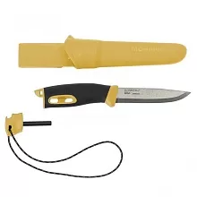 Нож Morakniv Companion Spark, с огнивом, жёлтый