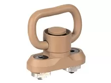 Антабка ShotTime быстросъёмная QD, на M-LOK, для ремня 25мм, песок