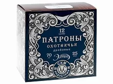 Патрон 12/70 дробь 0000 (32г) СКМ Элит (25 штук)