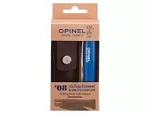 Нож складной Opinel Bushwhacker Blue 08, нержавеющая сталь, чехол, синий