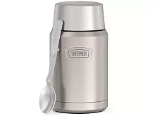 Термос для еды THERMOS ICON IS-301 MS 0,71L, складная ложка, стальной