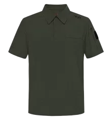 Поло мужское H.U.T. Kevat, Print Geo, хаки