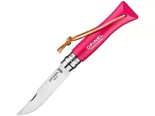 Нож складной Opinel Bushwhacker Raspberry 06, нержавеющая сталь, малина