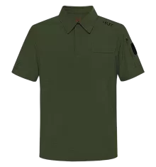 Поло мужское H.U.T. Kevat, Print Geo, хаки