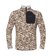 Термобельё мужское H.U.T. Yugan, лонгслив с воротником, хаки/оливковый