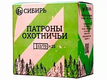 Патрон 12/70 дробь 5 (32г) БИО Сибирь (25 штук)