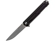 Нож складной GhostBlade Ash, сталь D2, 58-62 HRC, рукоять G10 чёрная