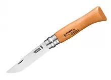 Нож складной Opinel Tradition 08, углеродистая сталь, бук
