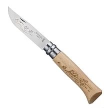 Нож складной Opinel Cycling 08, нержавеющая сталь, бук, велосипедист