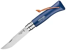 Нож складной Opinel Bushwhacker Dark Blue 08, нержавеющая сталь,синий