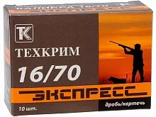 Патрон 16/70 дробь 1 (29г) Техкрим Экспресс (10 штук)